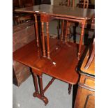 Two Victorian mahogany Sutherland tables