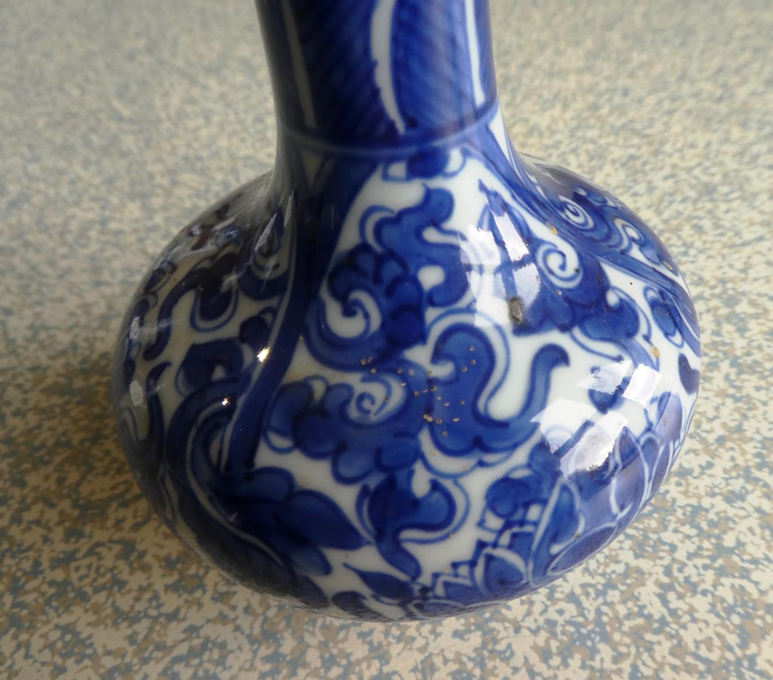 A Matched Garniture of Five Chinese Porcelain Bottle Vases, Kangxi, painted in underglaze blue - Image 3 of 48