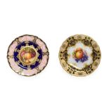 A Royal Worcester Porcelain Plate, by Richard Sebright, 1921, painted with a still life of fruit