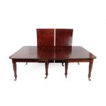 A George IV Mahogany Extending Dining Table, 2nd quarter 19th century, of rounded rectangular form
