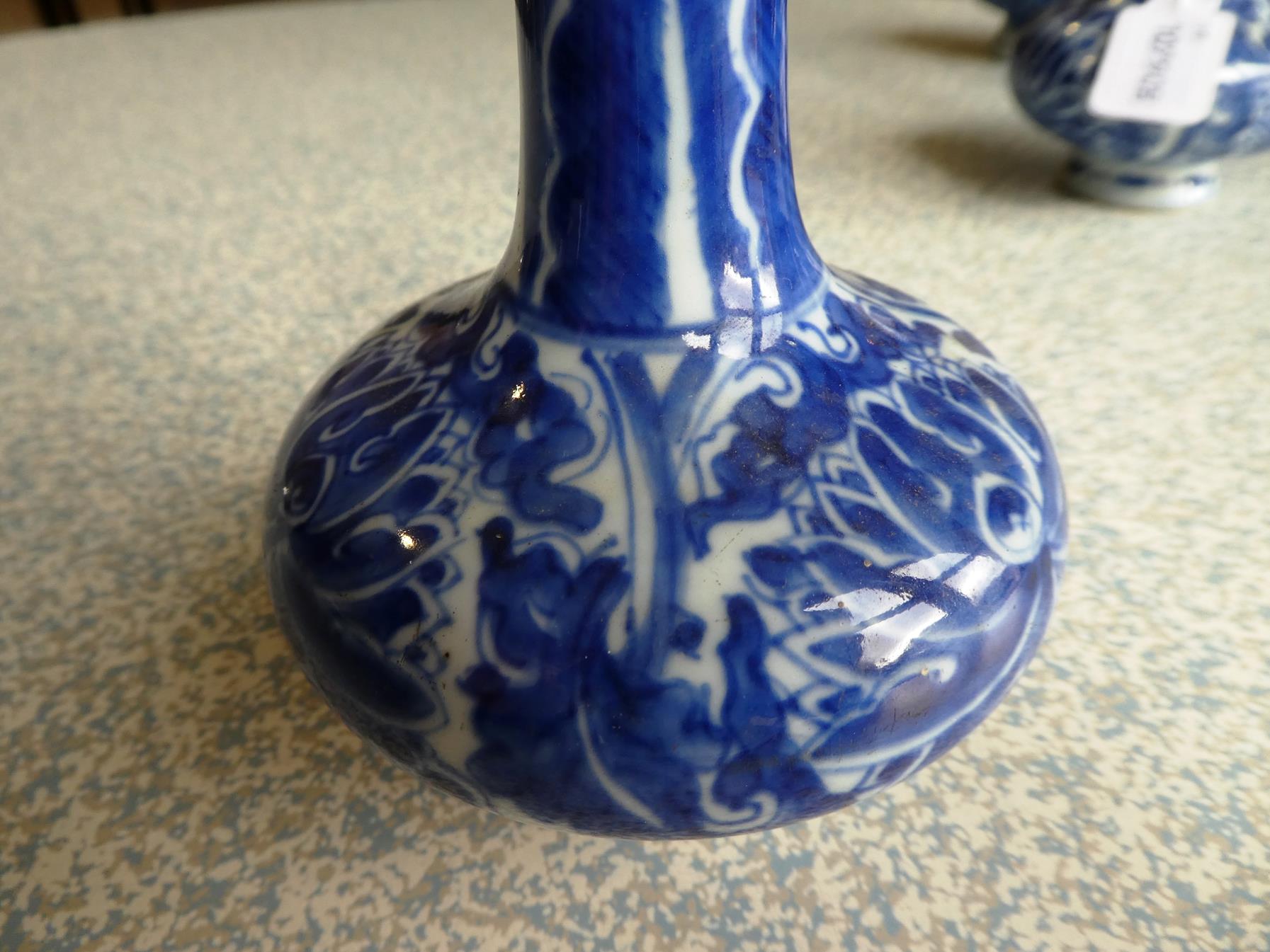 A Matched Garniture of Five Chinese Porcelain Bottle Vases, Kangxi, painted in underglaze blue - Image 39 of 48