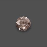 A Loose Round Brilliant Cut Diamond, weighing 1.21 carat approximately not illustrated Accompanied