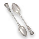 Two Victorian Silver Basting-Spoons, by George Adams, London, One 1849, The Other 1857, the first