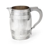A George III Silver Jug, by Daniel Smith and Robert Sharp, London, 1781, slightly baluster, chased