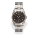 A Stainless Steel Centre Seconds Wristwatch, signed Rolex, Oyster Precision, model: Royal, ref: