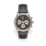 A Stainless Steel Chronograph Wristwatch, signed Breitling, Geneve, model: Navitimer, ref: 806,