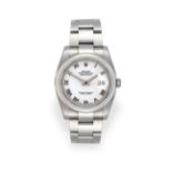 A Stainless Steel Automatic Calendar Centre Seconds Wristwatch, signed Rolex, Oyster Perpetual,
