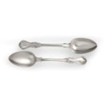 A Victorian Silver Soup-Ladle and Set of Eight Silver Table-Spoons, by John James Whiting, London,
