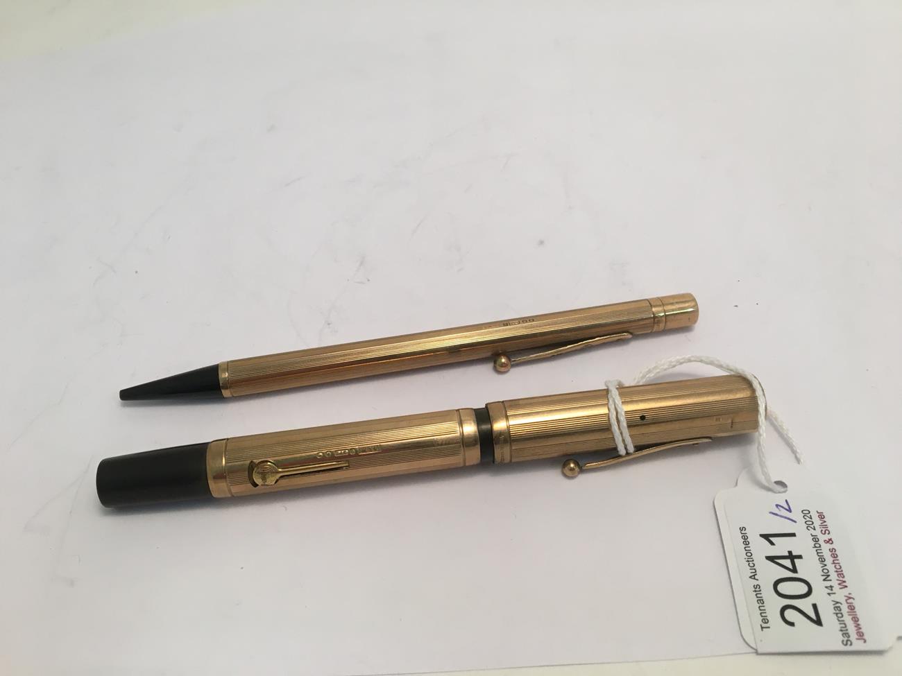A George V Gold Waterman's Ideal Propelling-Pencil and an Edward VIII Waterman's Ideal Gold - Image 3 of 9