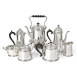 A Seven-Piece American Silver Tea and Coffee-Service, by Tiffany and Co., New York, 1907-1938,