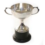 A George V Silver Cup, by Henry Atkin, Sheffield, 1925, the bowl circular and on spreading trumpet