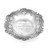 An American Silver Dish, by Tiffany and Co., New York, Dated 1901, shaped circular and with