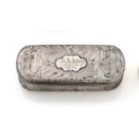 A Victorian Silver Snuff-Box, by Edward Smith, Birmingham, Circa 1850, oblong and with rounded