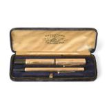 A George V Gold Waterman's Ideal Propelling-Pencil and an Edward VIII Waterman's Ideal Gold