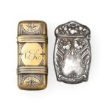 An American Silver-Gilt Vesta-Case and an American Silver Vesta-Case, The First by Whiting