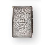 A Victorian Silver-Mounted Notebook, by Nathaniel Mills, Birmingham, 1840, oblong, the hinged