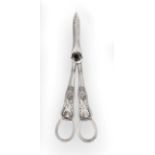 A Pair of Victorian Silver Grape-Scissors, by George Howson, Sheffield, 1898, King's pattern,