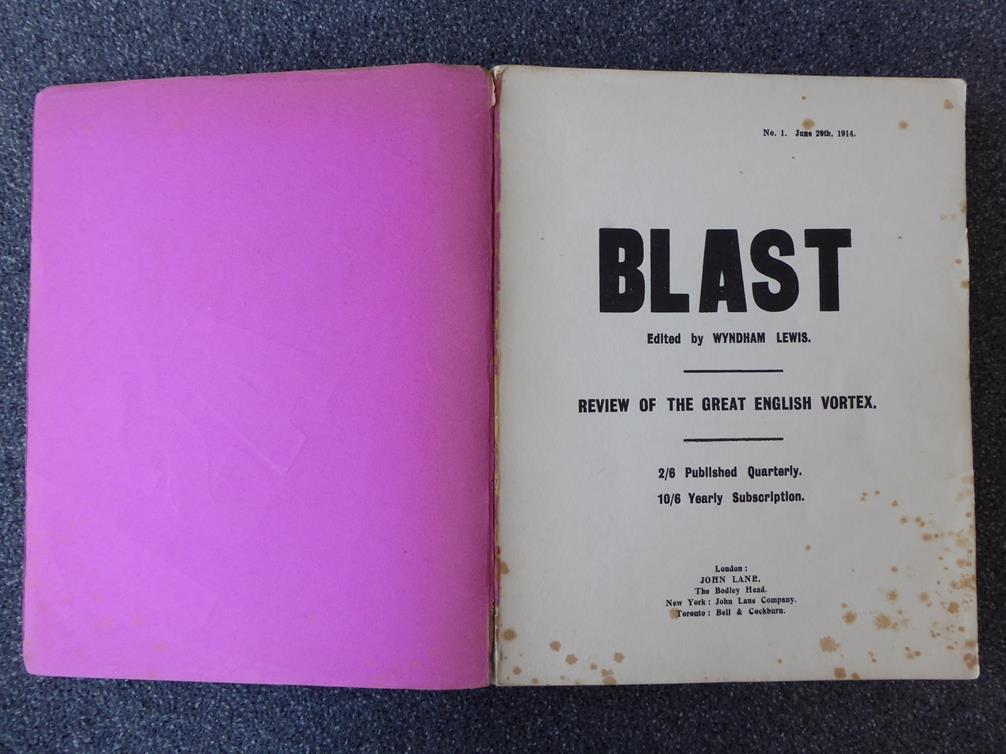 The Vorticists Lewis (Wyndham), Blast, Review of the Great English Vortex, No 1, June 20th 1914 - Image 11 of 14