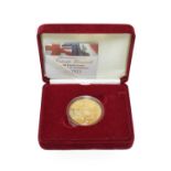 Elizabeth II, Gold Proof Crown 2004 '100th Anniversary of the 'Entente Cordiale'' obv. Queen's