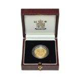 Elizabeth II, Proof Sovereign 1998, with certificate of authenticity, encapsulated in Royal Mint