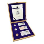 UK Golden Jubilee Crown & Banknote Collection 2002 comprising: 3 x crowns 2002, cupro-nickel,