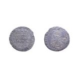 Charles I, 1646 Shilling. 5.79g, 30.1mm, 11h. Bridgnorth-on-Severn mint, mintmark plume. Obv: