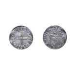 Edward The Confessor, 1042 - 1046, Exeter Mint Penny. 1.24g, 19.7mm, 3h. Hammer cross type, Ifing at