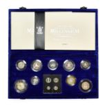 The United Kingdom Millennium Silver Collection. A set of 13 year 2000 silver proof coins