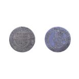 Charles I, 1638 - 1639 Sixpence. 2.97g, 25.1mm, 6h. Briot's second milled issue, mintmark anchor.