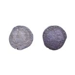 Charles I, 1642 - 1643 Halfcrown. 12.96g, 35.5mm, 10h. Exeter mint, mintmark rose. Obv: King on