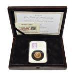 Elizabeth II, Sovereign 2016, slabbed by DateStamp, with certificate of authenticity, in fitted case