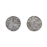 Cnut, 1016 - 1035, London Mint Penny. 1.03g, 18.7mm, 9h. Quatrefoil type, Wynsige at London. Obv: