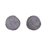 Charles I, 1643 Sixpence. 2.74g, 27.9mm, 7h. Oxford mint, mintmark book. Obv: Crowned bust left,