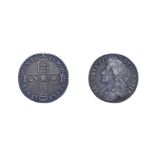 James II 1685 Shilling. Obv: Laureate and draped bust right. Rev: Cruciform shields. S. 3410. Fine.