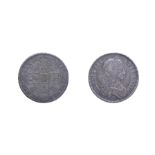 Charles II 1663 Halfcrown. Obv: First laureate and draped bust right. Rev: Cruciform shields,