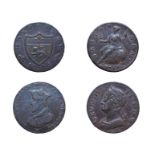 George II, 1749 Halfpenny. Obv: Laureate bust facing left. Rev: Britannia seated left. S. 3719. Very