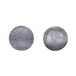 Charles I, 1643 - 1644 Shilling. 5.53g, 30.7mm, 12h. York mint, mintmark lion. Obv: Bust left in