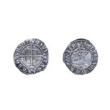 Henry VIII, 1514 - 1526 Halfgroat. Mintmark voided cross, York mint, second coinage. 1.31g, 20.