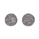 Edward The Confessor, 1042 - 1046, London Mint Penny. 0.61g, 14.5mm, 12h. Small flan type, Godric at