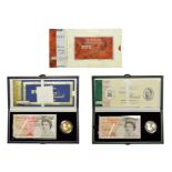 Royal Mint & Bank of England Gold £5 & £50 Banknote Set 1998 comprising: gold proof £5 1998 '50th