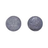 Charles II 1679 Halfcrown. Obv: Fourth laureate and draped bust right. Rev: Cruciform shields,