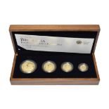 Elizabeth II, 4-Coin Gold Proof Britannia Collection 2009 comprising: £100 (1oz fine gold), £50 (1/2