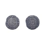 Henry VI, 1422 - 1430, Calais Mint Groat. 3.81g, 26.7mm, 12h. Annulet issue. Obv: Crowned bust