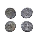 2 x Nero, Billon Tetradrachms, Egypt, Alexandria, 58-68 A.D. 12.79g, 25.4mm, 1h. Obv: Laureate