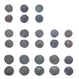 A Group of 13 x Late Roman Bronze Coins, 268 - 350 A.D. consisting of: Claudius II antoninianus,