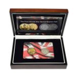 Tristan da Cunha, 'The First World War Remembrance Set,' a 2-coin set comprising: gold proof