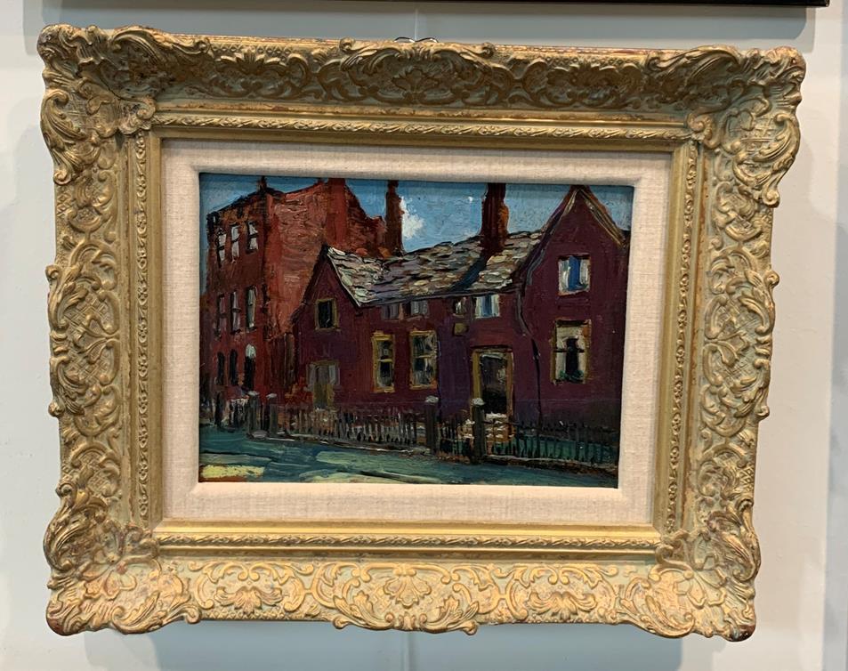 Alexander Jamieson (1873-1937) Scottish Street Scene, Glasgow Oil on panel, 15cm by 20.5cm - Image 2 of 2