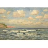 George Graham (1881-1949) Seascape Signed, oil on panel, 40cm by 55cm Artist's Resale Rights/Droit