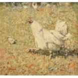 Harry Fidler RBA, ROI (1856-1935) White fowl Signed, oil on canvas, 42cm by 44cm see illustration