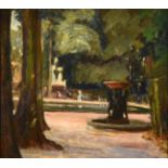 Alexander Jamieson (1873-1937) Scottish Tuileries Gardens, Paris Oil on panel, 29cm by 32.5cm